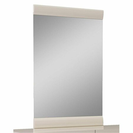 OCEANTAILER Home Roots Beddings Refined High Gloss Mirror, Beige - 47 in. 329660